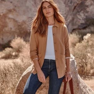 J.Jill Knit Modern Barn Jacket Shirt